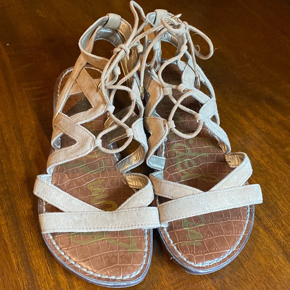 Sam Edelman | Shoes | Sam Edelman Taupe Strappy Gladiator Sandals 7 ...